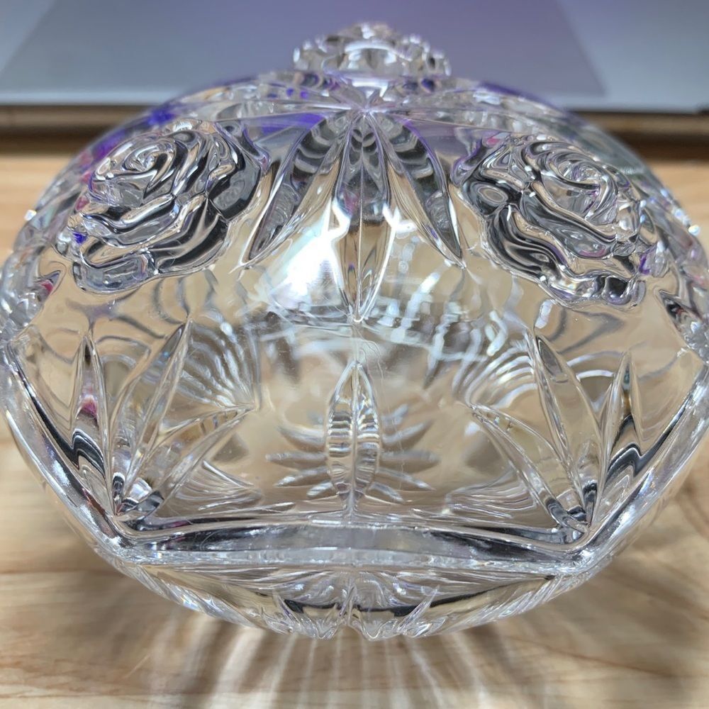 Vintage Princess House 24% lead crystal trimmed box